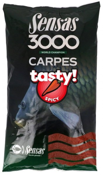 Krmení 3000 Carp Tasty Spicy (kapr koření Robin Red) 1kg (1)