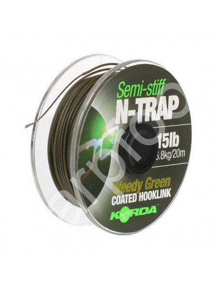 Návazcová Šňůrka N-Trap Semi Stiff Weedy Green 20m (1)