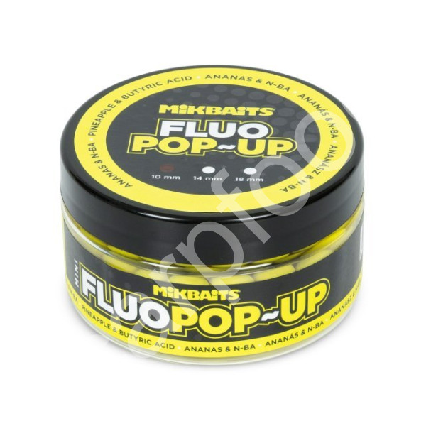 Mini Plovoucí fluo boilie 100ml - Ananas N-BA 10mm (1)