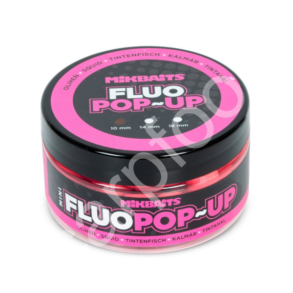 Mini Plovoucí fluo boilie 100ml - Brusinka Česnek 10mm (1)