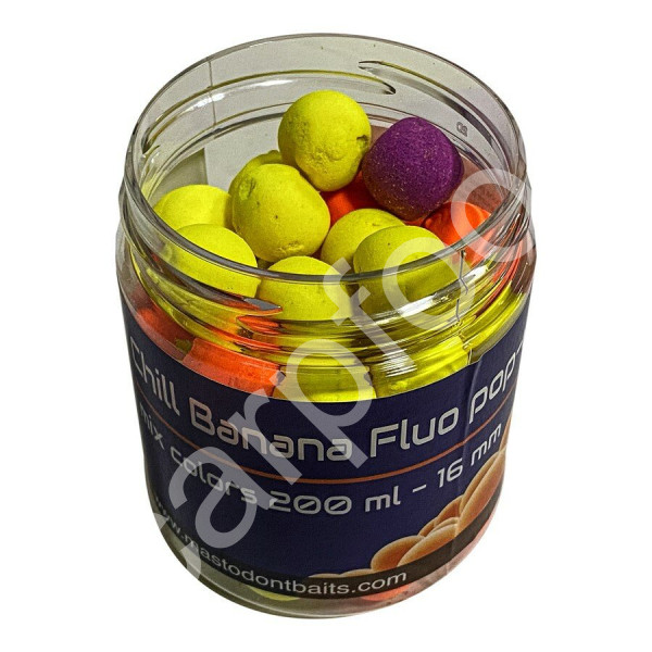 Fluo Pop-Up Boilies Chill Banana 16mm 200ml (1)