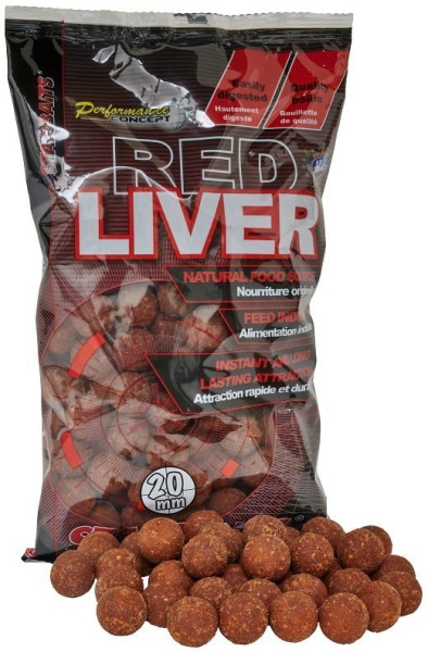 Boilies Red Liver 1kg/20mm (2)