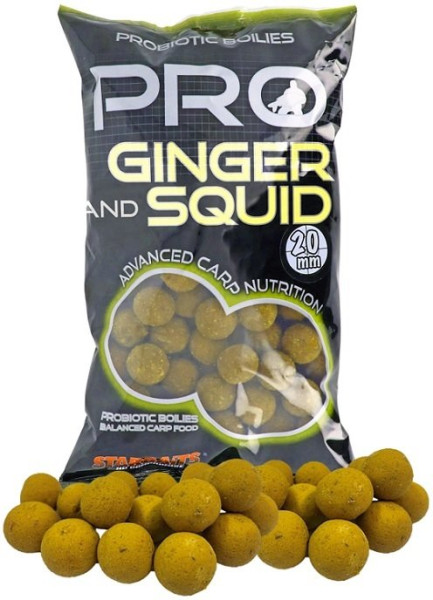 Boilies Pro Ginger Squid 1Kg/20mm (1)