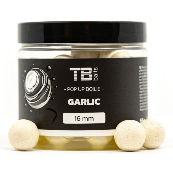 Plovoucí Boilie Pop-Up White Garlic + NHDC 65 g-16mm (1)