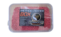 POSEIDON BAITS Method feeder box 1Kg + booster 200ml Jahoda
