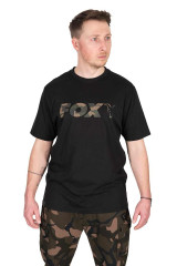 FOX Tričko Black/Camo Logo T-Shirt