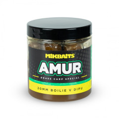 MIKBAITS Amur range - Amur 20mm boilie v dipu 250ml