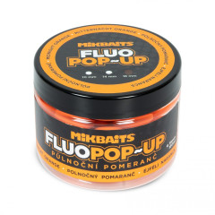 MIKBAITS Plovoucí fluo boilie 150ml Půlnoční pomeranč 18mm