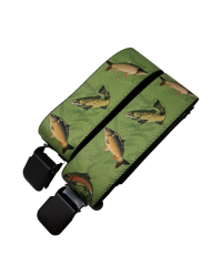 Pánské kšandy s motivem pro rybáře- zelené