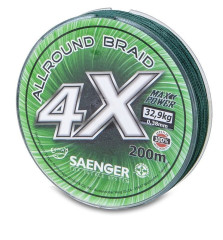 Saenger Šňůra 4 X Allround Braid 200 m 0,35 mm zelená
