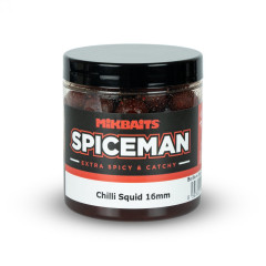 MIKBAITS Spiceman boilie v dipu 250ml - Chilli Squid 16mm