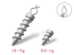 DELPHIN Přídavné závaží zavrtávací / 10ks