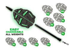 Krmítko bez olova ECO 26x26x44mm 50g (5)