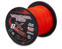 Uni Cat šňůra 8 X Vencata Red 0,37mm, 400 m, 34 kg